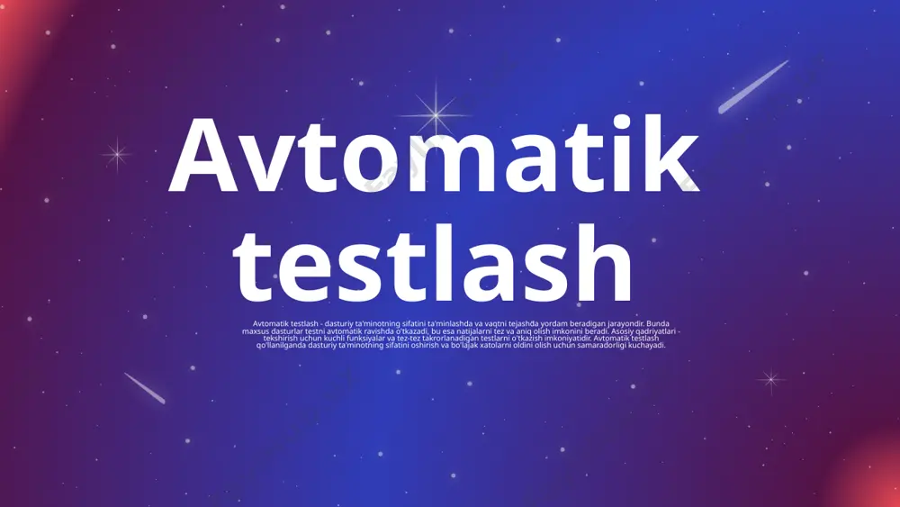 testlash turlari va sifatni boshqarish modellari - Page 5