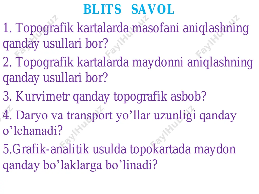 topokartada masofa va maydonlarni o’lchash - Page 4