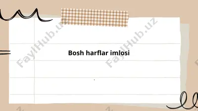 bosh harflar imlosi — PPTX