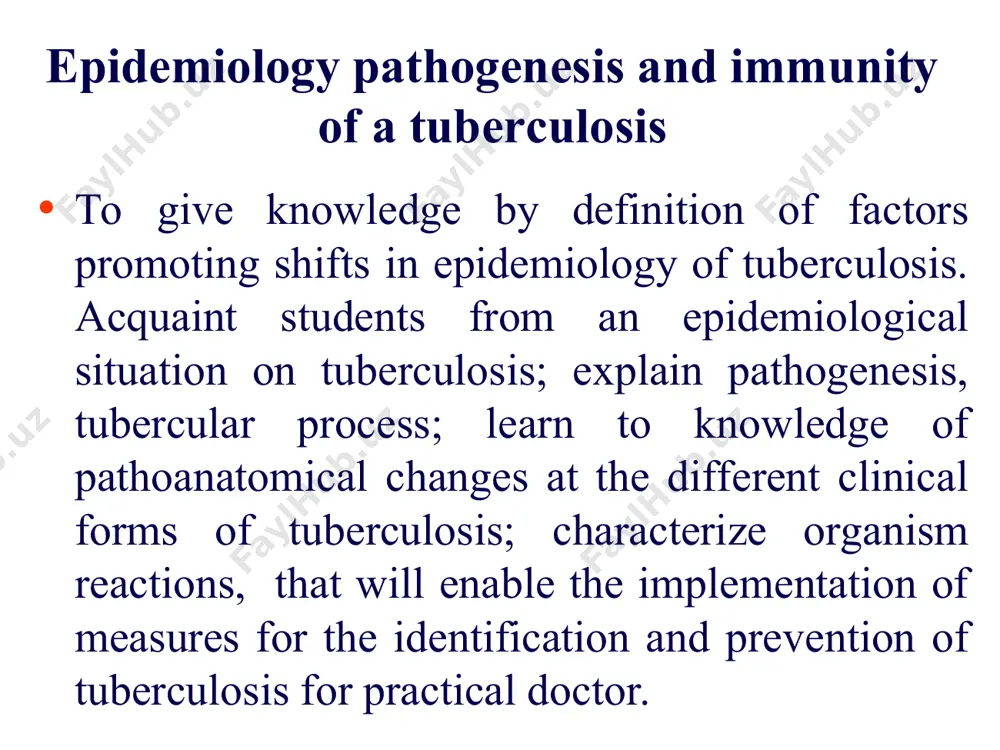 f it became widely established, would make the control of the disease beyond the financial capacity of many countries. туберкулёз глобал масштабда дунёда ҳар йили 8 - 10 миллион одам туберкулёз билан касалланади * 3 the global burden of tuberculosis is truly enormous with some 1.9 million deaths per year according to the most detailed country-based analysis yet carried out and reported last year by the surveillance and monitoring unit of who's communicable disease operational and epidemiological research unit. some 380,000 of these deaths occur in hiv infected individuals largely, but not solely, in africa. and 98% of these deaths occur in the developing world. staggeringly, for a disease many of us believed would disappear in our lifetime, tb is estimated to be the commonest cause of death of young women worldwide. worse still, but at the same time providing cause for hope, these deaths are preventable. however, persistent poor …