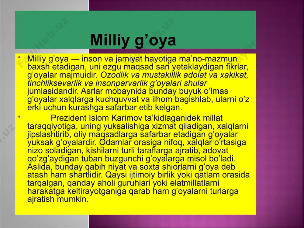 milliy istiqlol mafkurasining maqsadlari - Page 5