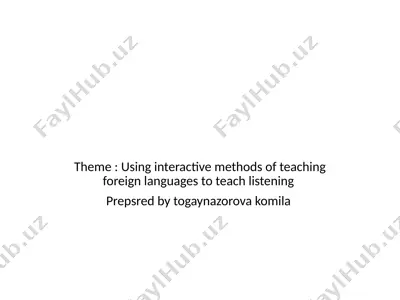 listening skills development kit — PPTX