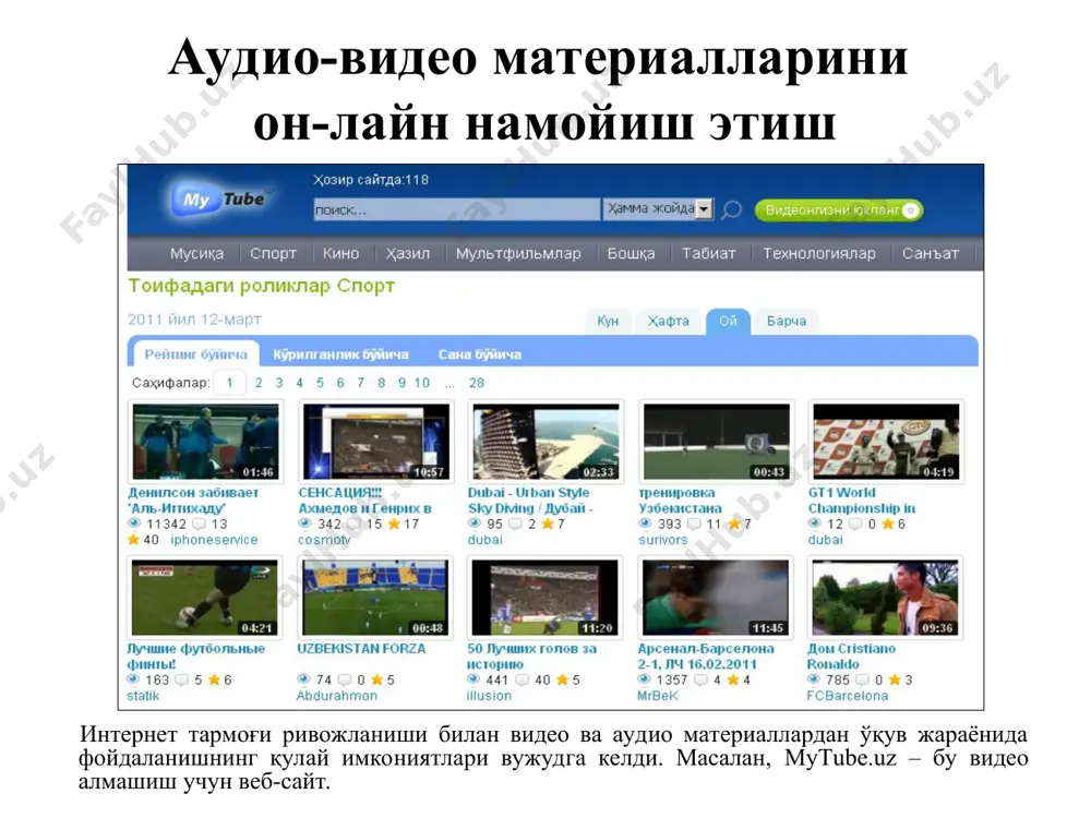 интернет тармоғи видео материаллари - Page 4