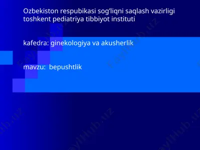 bepushtlik — PPT