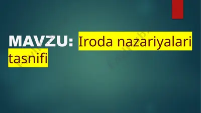 psixoanalitik nazariya (sigmund freyd) — PPTX