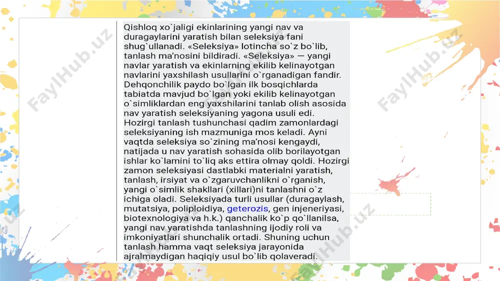 seleksiya va evalutsiya - Page 3
