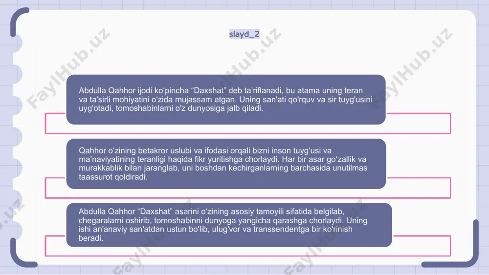 layd uning chuqur badiiy ifodasi haqida tasavvur beradi. e'tiboringiz uchun rahmat
