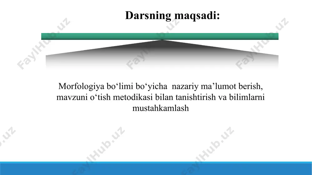 : mustaqil so‘z turkumlari lug‘aviy ma’noga ega bo‘lib, morfologik jihatdan o‘zgaradigan, gap ichida ma’lum sintaktik vazifa bajaradigan so‘zlardir. gap bo‘lagi vazifasida keladi ma’lum bir so‘roqqa javob bo‘ladi atash ma’nosiga ega sifat son olmosh fe’l shaxs va narsalarning nomini bildiradi ot ot shaxs va narsalarning belgisini bildiradi sifat miqdorning nomini shaxs va narsalarning son-sanog‘ini, tartibini bildiradi son gap ichida ot, sifat, son, ravish, ba’zan so‘z birikmasi va gap o‘rnida qo‘llana oladi olmosh shaxs va narsalarning harakat yoki holatini ifodalaydi fe’l mustaqil so‘z turkumlari ravish ish-harakat va holatning bеlgisini bildiradi ravish kеlishik qo‘shimchalari bilan qo‘llanadi, birlik va ko‘plik sonda ishlatiladi gap tarkibida barcha gap bo‘laklari vazifasida keladi otlar yasalish va yasalish uchun asos bo‘lish xususiyatiga ega ot umumiy grammatik xususiyatlari umumiy grammatik xususiyatlari egalik qo‘shimchalariga ega. kim?, nima?, qayer? so‘roqlaridan biriga javob bo‘ladi shaxs otlari, narsa otlari, faoliyat jarayon otlari, o‘rin-joy otlari kabi turlari bor. daraja kategoriyasiga ega otlashadi gap tarkibida asosan …