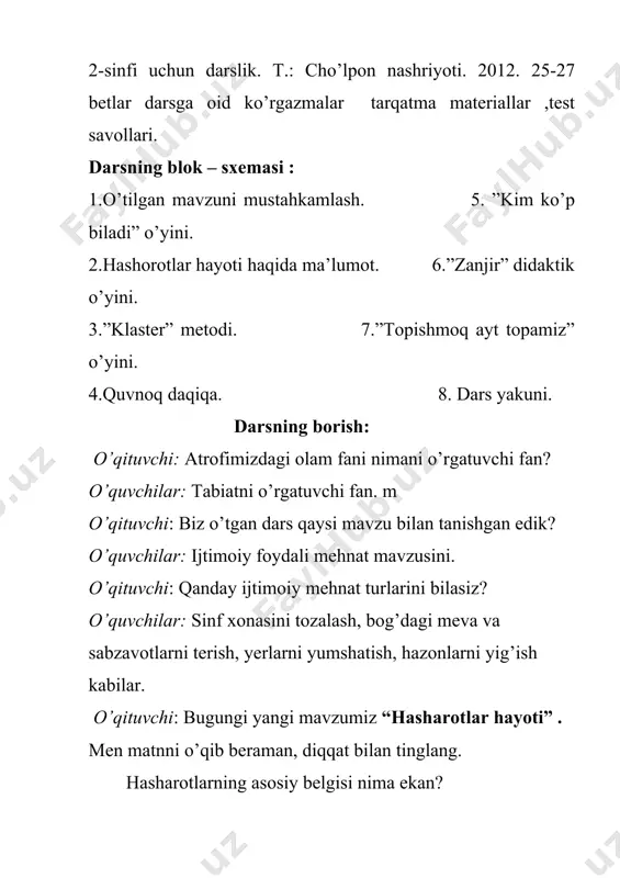 hashorotlar olami 2-sinf tabiatshunoslik - Page 4