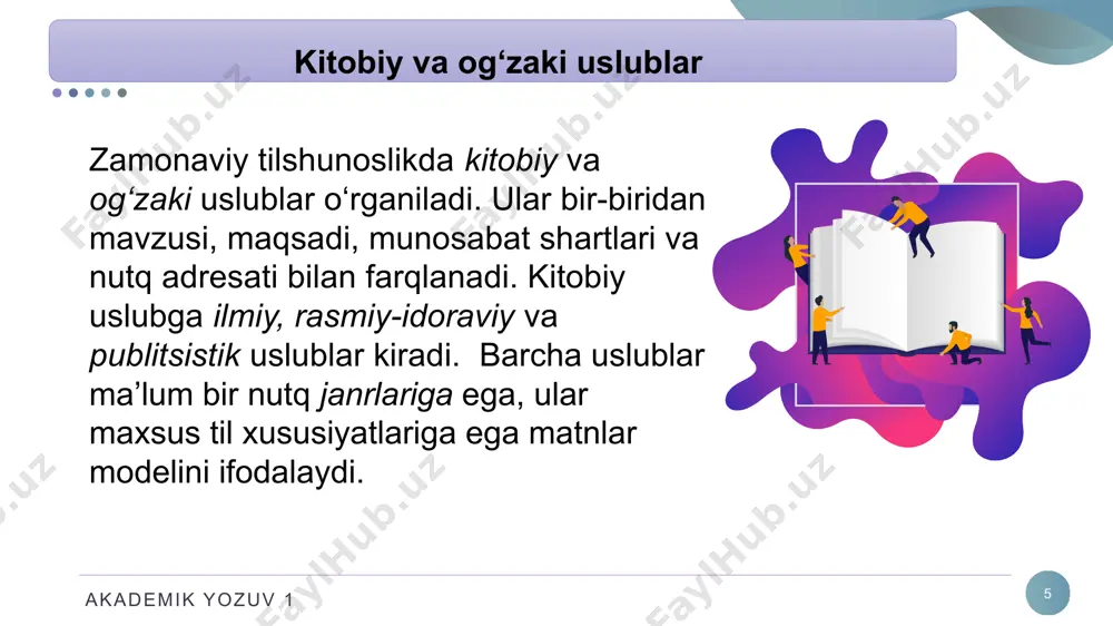 akademik yozuv 1: nutq uslublari - Page 5