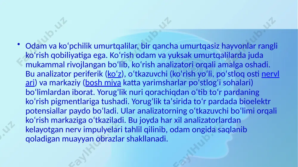 rangni ko'rish darajasini aniqlash, tam bilish va hid bilish anazilatorining o'zaro hamkorligi - Page 5