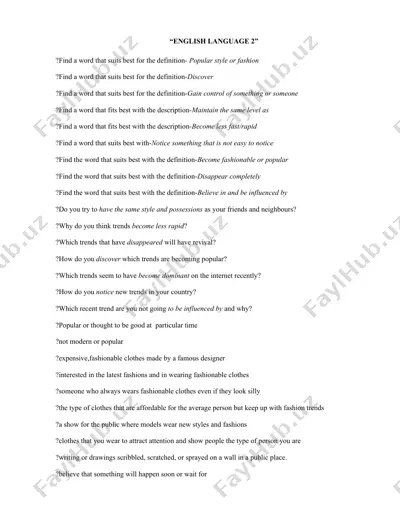 english language 2 — DOC
