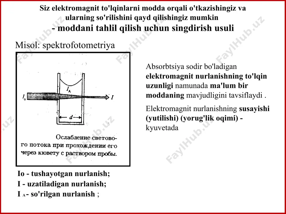 spektroskopiya usulida modda miqdorini aniqlash - Page 4