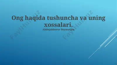 ong haqida — PPTX