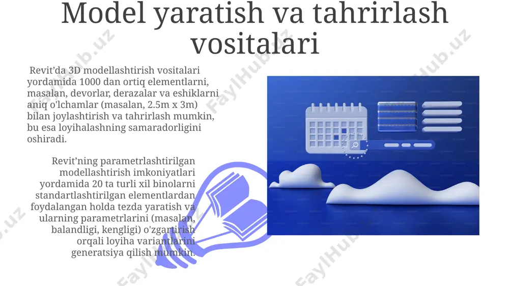 revit dasturida arxitektura bo’limining imkoniyatlari va xususiyatlari - Page 3