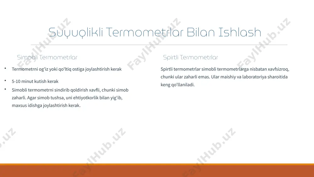 termometrik asboblar bilan ishlash - Page 4