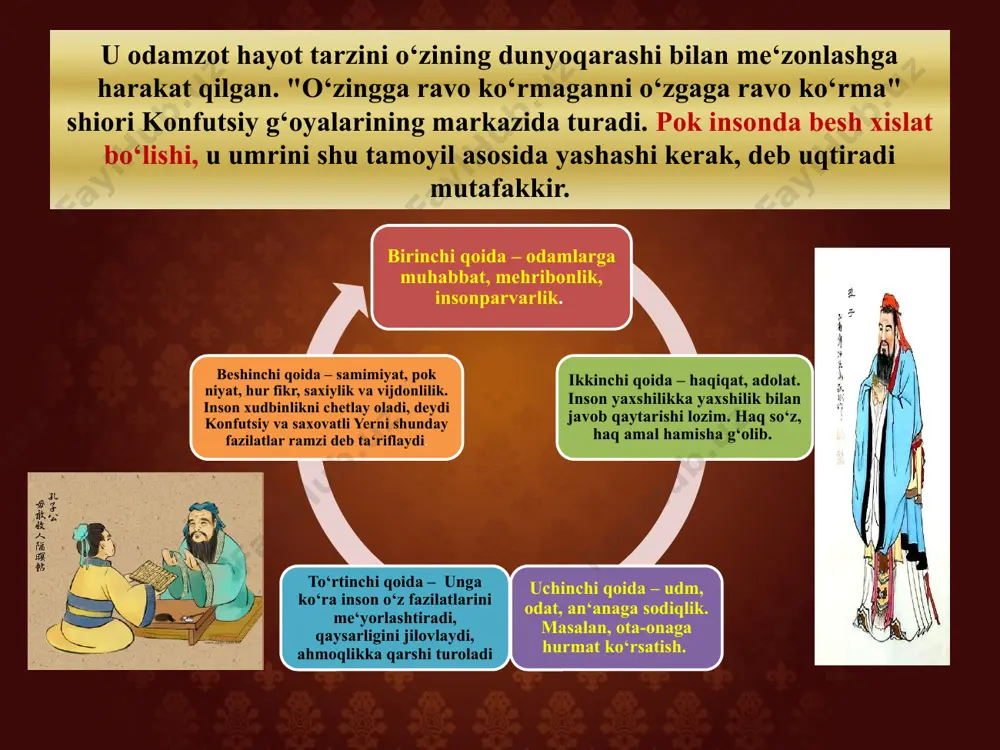 konfutsiy ta’limoti va yan amos komenskiyning pedagogik g‘oyalari - Page 5