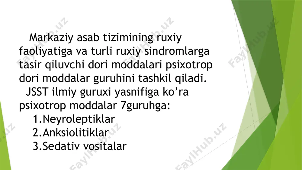 trankvilizator dori vositalarining klinik farmakalogiyasi - Page 3