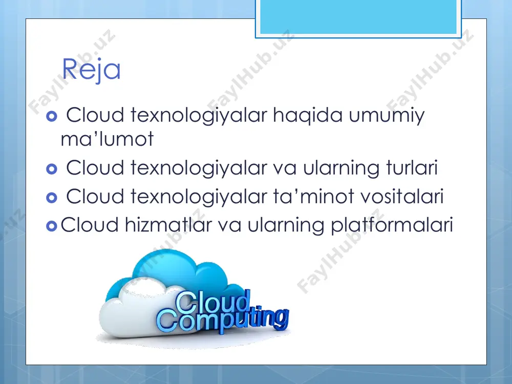 if mahmed “a history of cloud computing”  eric schmit “web 2.0 vs web 3.0”  gillam lee “cloud computing: principles, systems ahe nist definition of cloud computing” etiboringiz uchun rahmat