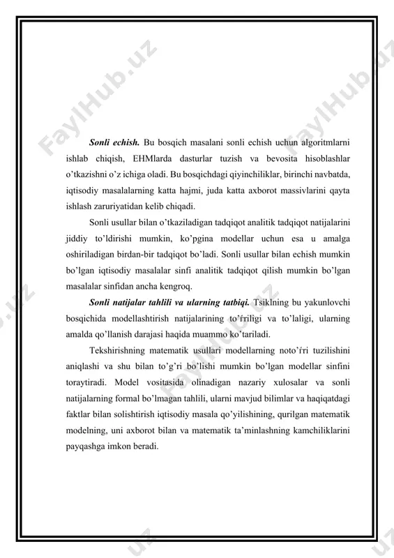 modellashtirish jarayonining asosiy bosqichlari - Page 3