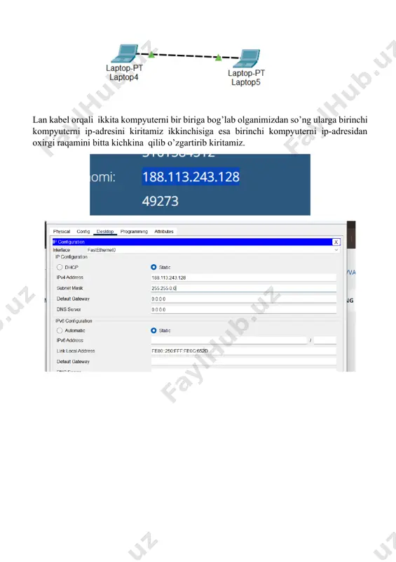 tarmoq simulyatorlari bilan ishlash. cisco paket tracer dasturini sozlash - Page 2