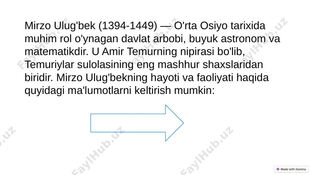 005. 4. ahmedov bo'riboy amir temur va ulug'bek zamondoshlari xotirasida. t "oʻqituvchi"1996. 5. sadriddin salim buxoriy. tabarruk ziyoratgohlar.t.:"yozuvchi"1993 image1.png image11.jpeg image7.png image2.png image3.png image12.png image4.png image13.png image14.png image15.png image5.png image16.png image17.png image18.png image19.png image6.png image20.png image21.png image8.png image9.png image22.jpeg image23.jpeg image24.jpeg image10.png image25.png