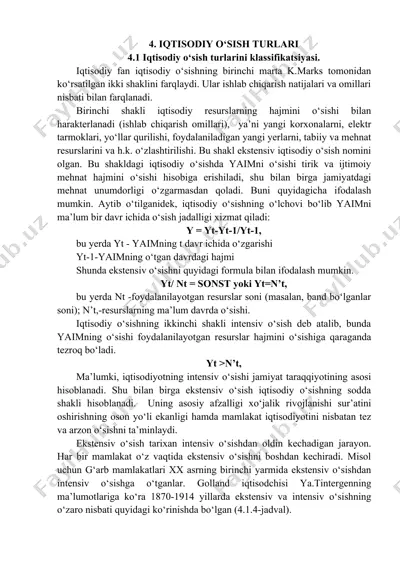 iqtisodiy o‘sish turlari — DOCX