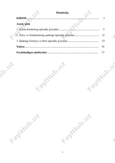 iqtisodiy ta'limotlar tarixi — DOCX