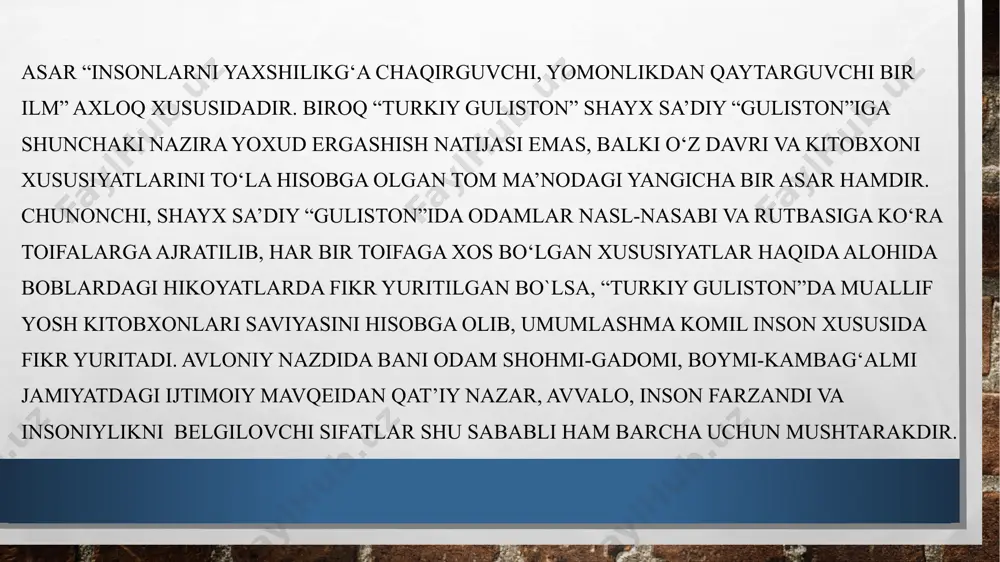 xix-xx asr o’zbek bolalar adabiyotida yetakchi g’oyalar - Page 5