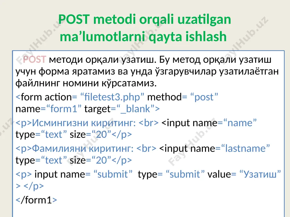 php tili yordamida ma’lumotlar bazasini boshqarish - Page 4