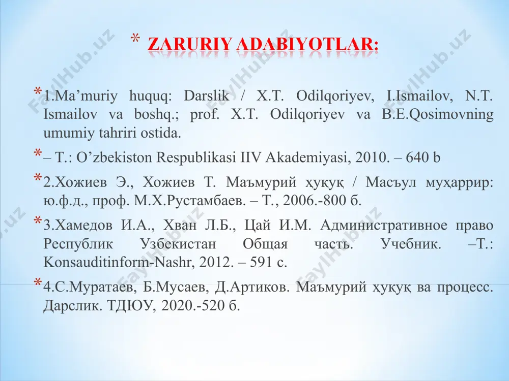 umumiy ma’muriy huquqqa kirish - Page 4