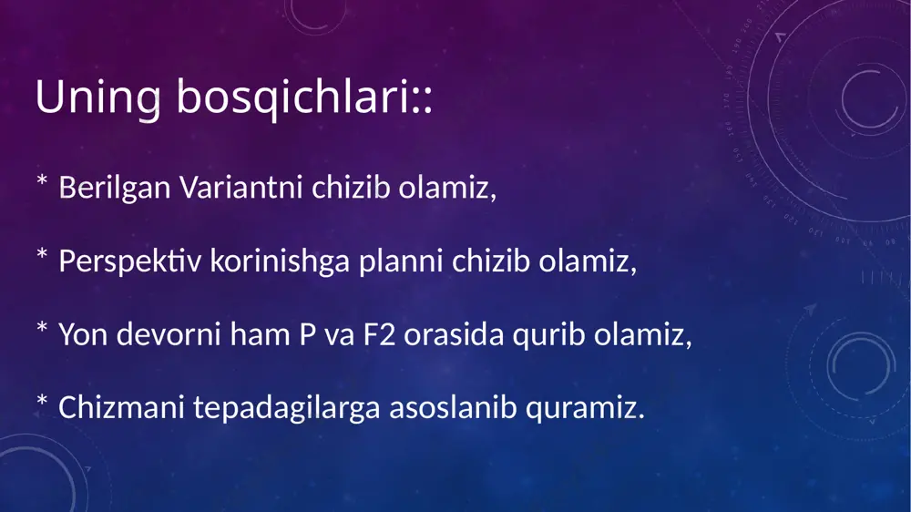 tushirilgan plan yon devor usuli - Page 4