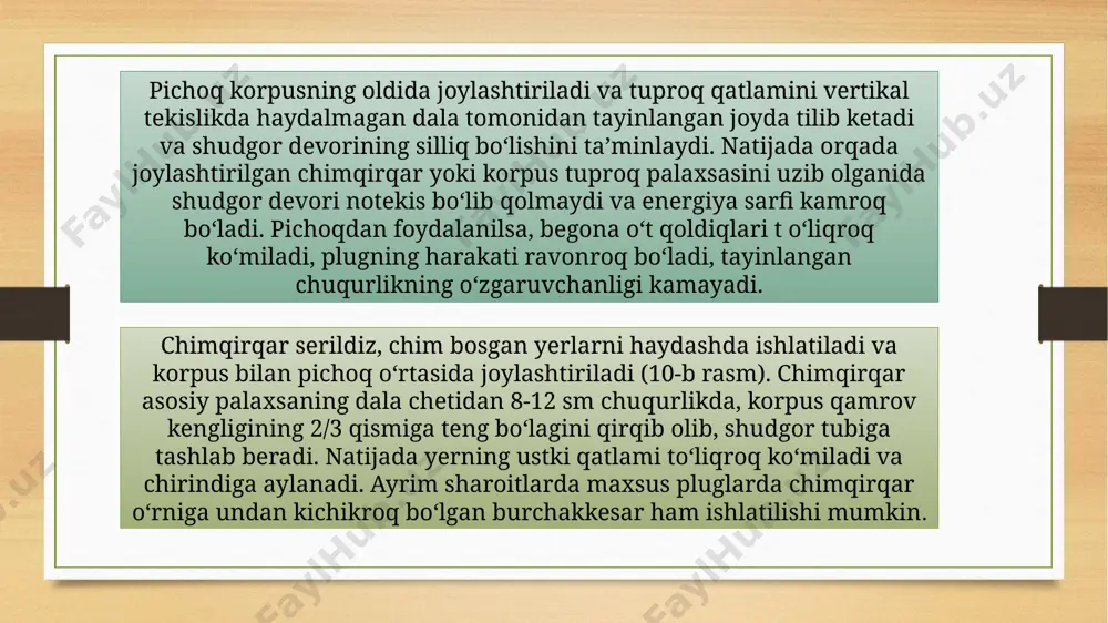 pluglarning asosiy va yordamchi qismlari - Page 5