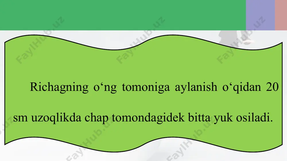 laboratoriya ishi. richagning muvozanatda bo‘lish shartini o‘rganish 6-sinf - Page 5