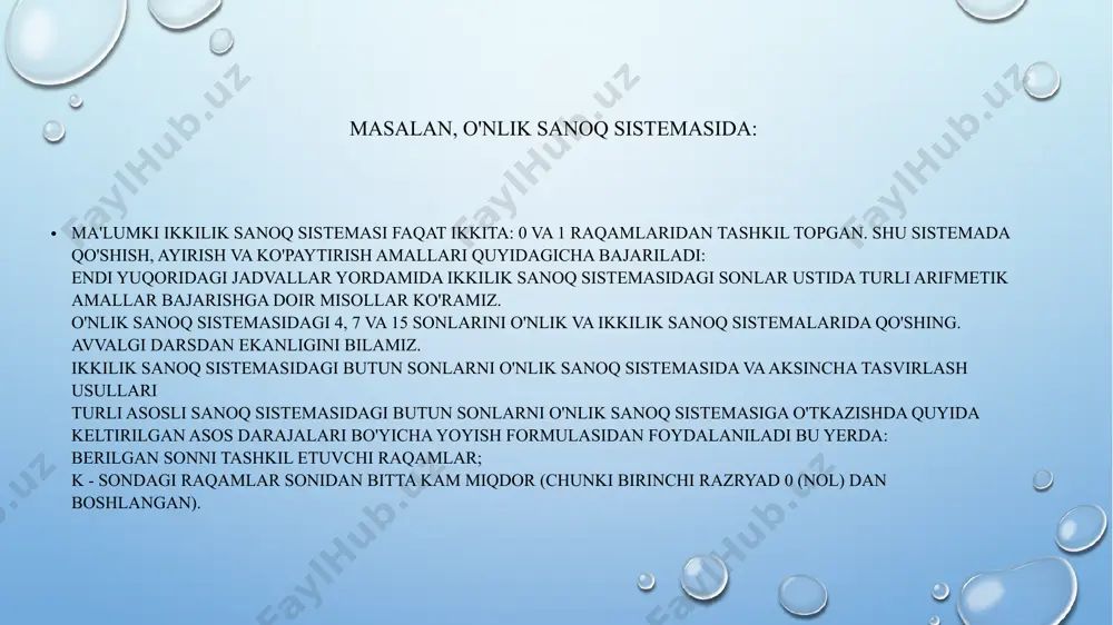 ikkilik sanoq sistemasida arifmetika amallar - Page 5