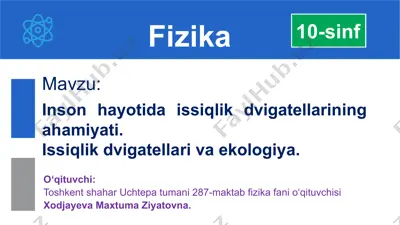 issiqlik dvigatellari — PPTX