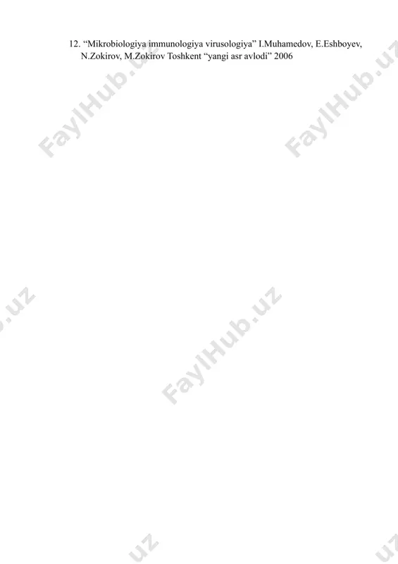 l qilish – zamburug‘larning ko‘pchiligi o‘simliklarning ildiz tizimi bilan simbioz aloqada bo‘lib, ozuqa moddalari almashinuvida ishtirok etadi. 2.o‘simlik parazitlari – ayrim zamburug‘lar o‘simlik kasalliklarini keltirib chiqaradi, masalan, zang, chang chiriyotgan va qoradog‘ kasalliklari. 3.o‘simlik qoldiqlarining parchalanishida ishtirok etish – tuproq unumdorligini oshirishga yordam beradi. mikoriza – bu zamburug‘larning o‘simlik ildizlari bilan simbioz aloqasi bo‘lib, tuproqdan ozuqa moddalari va suvni olishda yordam beradi. mikoriza ikki asosiy turga bo‘linadi: 1.ektomikoriza – zamburug‘larning mitseliylari ildiz yuzasida qoplama hosil qiladi va ildiz hujayralarining orasiga kiradi, lekin ichiga kirmaydi. bu holat asosan ignabargli daraxtlarda uchraydi. zamburug‘lar turli muhitlarda yashashga moslashgan bo‘lib, ularning tarqalish strategiyalari quyidagilardan iborat: sporalar orqali tarqalish – zamburug‘lar havoda, suvda yoki tuproq orqali sporalarini tarqatadi. o‘simliklar va hayvonlar bilan aloqada bo‘lish – masalan, lishayniklar o‘simliklar bilan simbiozda yashaydi. ekstremal sharoitlarga moslashish – ayrim zamburug‘lar cho‘l, arktika va antarktida kabi og‘ir iqlim sharoitlarida ham yashay oladi. foydalanilgan adabiyotlar ro’yxati: 1. https://uz.m.wikipedia.org/wiki/zamburug%ca%bblar 2. o'.pratov, …