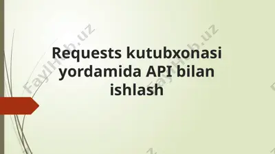 requestskutubxonasi — PPTX