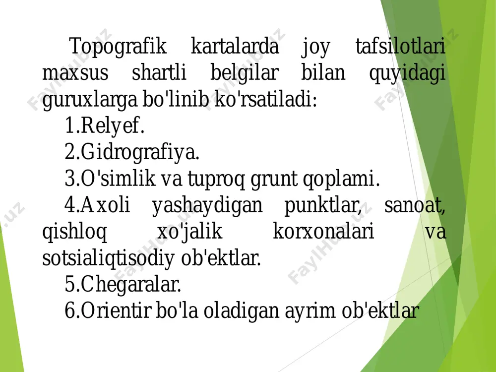 topografik kartani o‘qish va o‘rganish - Page 5