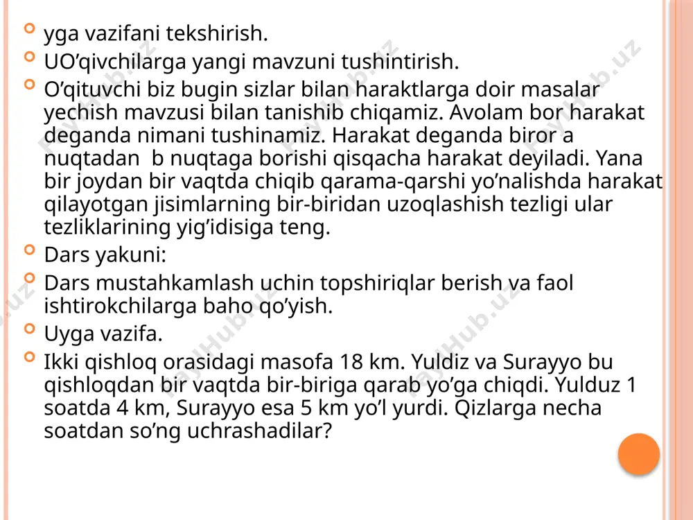 harakatga doir masalalar dars ishlanma - Page 4