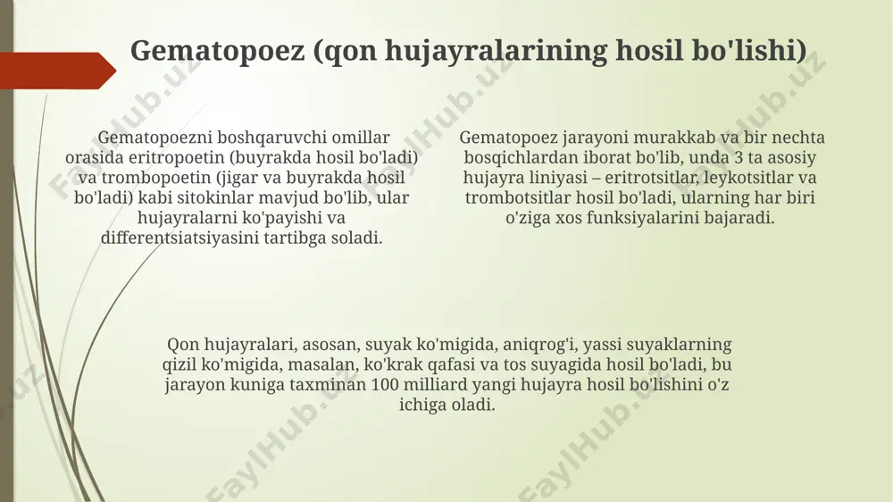 qon, plazmasi va uning shaklli elementlari - Page 4