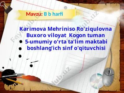 karimova mehriniso ro'ziqulovna — PPTX