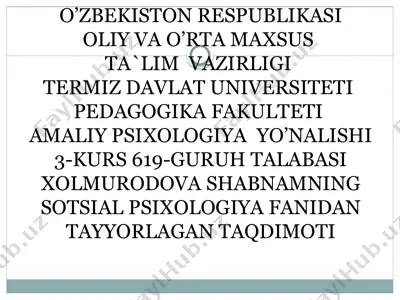 raxbarpsixologiyasi — PPTX