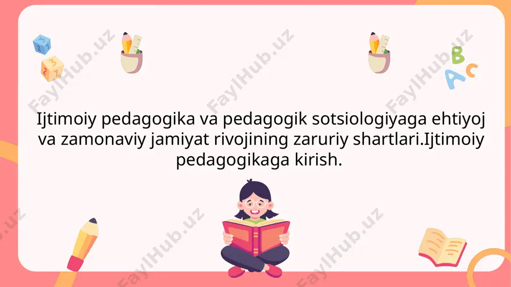 atni o‘rganadi”. ular kesishgan joyda esa pedagogik sotsiologiya paydo bo‘ladi. 8 8 e’tiboringiz uchun rahmat 9 9 1.png 2.png 3.png 4.png 5.png 10.png 6.png 7.png 8.png 9.png 11.png 12.png 13.png 14.png 15.png 16.png 17.png /docprops/thumbnail.jpeg