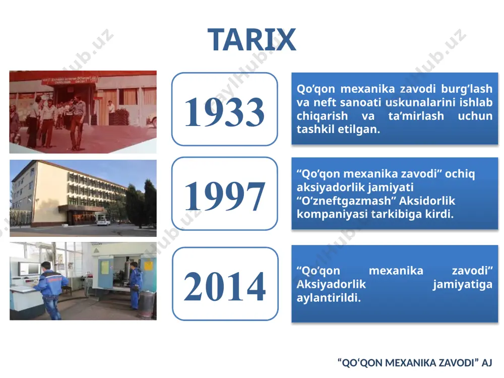 rijiy investorlarga sotish ulushi “uzneftegazmash" ak jismoniy shaxslar столбец1 0.2308 0.51 0.2592 лист1 столбец1 strategik horijiy investorlarga sotish ulushi 23.08% “uzneftegazmash" ak 51% jismoniy shaxslar 25.92% для изменения диапазона данных диаграммы перетащите правый нижний угол диапазона. 23,08%51%25,92% strategik horijiy investorlarga sotish ulushi“uzneftegazmash" akjismoniy shaxslar диаграмма1 2010 2011 2012 2013 2014 ряд 1 3.1 3.6 5.9 11.9 19.7 лист1 ряд 1 ряд 2 ряд 3 2010 3.1 2.4 2 2011 3.6 4.4 2 2012 5.9 1.8 3 2013 11.9 2.8 5 2014 19.7 для изменения диапазона данных диаграммы перетащите правый нижний угол диапазона. диаграмма1 2010 2011 2012 2013 2014 ряд 1 374 518 552 701 773 лист1 ряд 1 ряд 2 ряд 3 2010 374 2.4 2 2011 518 4.4 2 2012 552 1.8 3 2013 701 2.8 5 2014 773 для изменения диапазона данных диаграммы перетащите правый нижний угол диапазона. диаграмма1 2010 2011 2012 2013 2014 ряд 1 o’z mablag’lari …