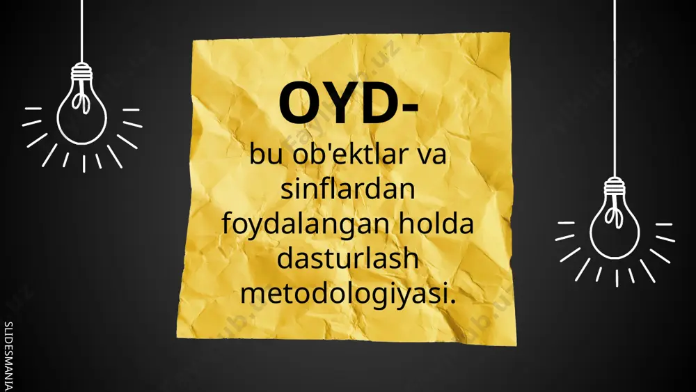 o'byektga yo'naltirilgan dasturlash haqida tushuncha - Page 5