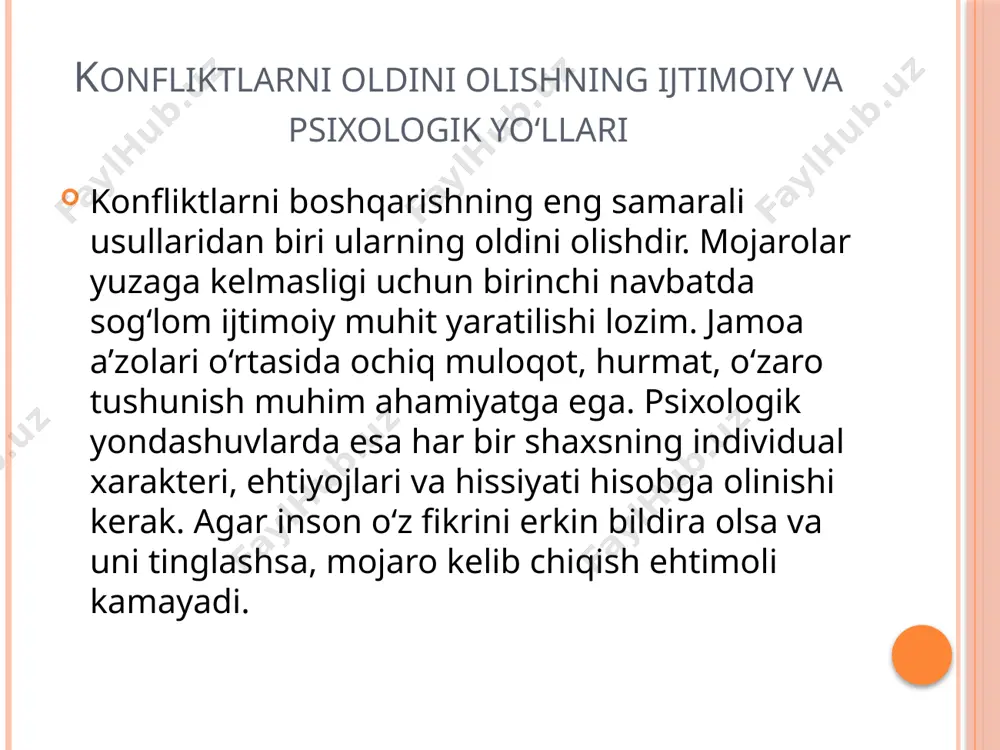 konfliktlarni boshqarishning asosiy usullari - Page 5