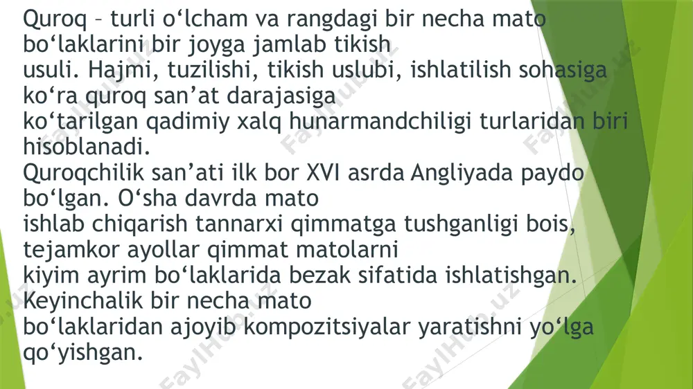 xalq hunarmandchiligida quroqchilik san’ati va tarixi - Page 3