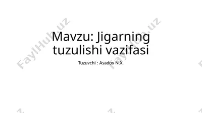 jigar (hepar) — PPTX