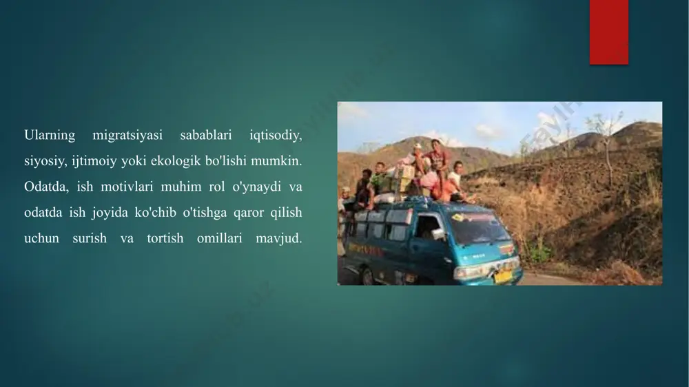 venesuela kiradi. shu bilan birga, yer sharida urbanizatsiya darajasi juda past (25% dan kam) ko`lgan mamlakatlar ham anchagina. shunday mamlakatlar tarkibini afg`oniston, kambodja, eritriya, efiopiya, keniya, malavi, nepal, niger, papua-yangi-gvineya, shri-lanka, svazilend, uganda tashkil etadi. urbanizatsiya yuqori sur'atlariga qaramay, hozirgi kunda dunyo aholisining yarmi qishloq joylarda istiqomat qiladi. bundan tashqari, qishloq aholisi 80-90% tashkil etadigan ko'plab davlatlar mavjud. qishloq aholi punktlari: guruh (qishloqlar, qishloqlar, qishloqlar), tarqoq (fermalar, mayda fermalar) va aralashtirilgan. 2011 yilning to'rtinchi choragida dunyoning aholisi dunyoning 7 milliard aholisi miqdorida o'sdi. bosqichlar va bosqichlar: aholi va ekologik o'zgarishlar. bmtning aholi sohasidagi jamg'armasi to'g'risidagi hisobot. nyu-york, 2011. xulosa hozirgi kunda dunyoda har 10 shahar aholisidan 7 nafardan 7 nafari rivojlanayotgan mamlakatlarda istiqomat qiladi, bu shuningdek dunyo aholisining 82 foizigacha hisobga olinadi. rivojlanayotgan mamlakatlarda 2012-2015 yillarda, 91,5% yoki 171213 kishini to'ldiradigan 187,066 yangi shahar aholisidan kelib chiqadi. shu bilan birga, umumiy taqdimotga zid, shaharlardagi qishloq joylardagi migratsiyasini shahar aholisining rivojlanayotgan …